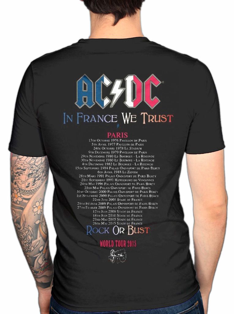 ac dc back in black tour shirt